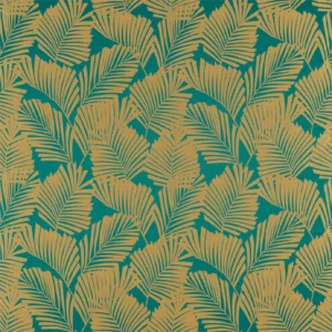 green botanical jacquard fabric from Harlequin