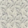 black-grey botanical jacquard fabric from Harlequin