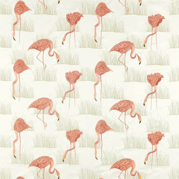 orange animal jacquard fabric from Harlequin