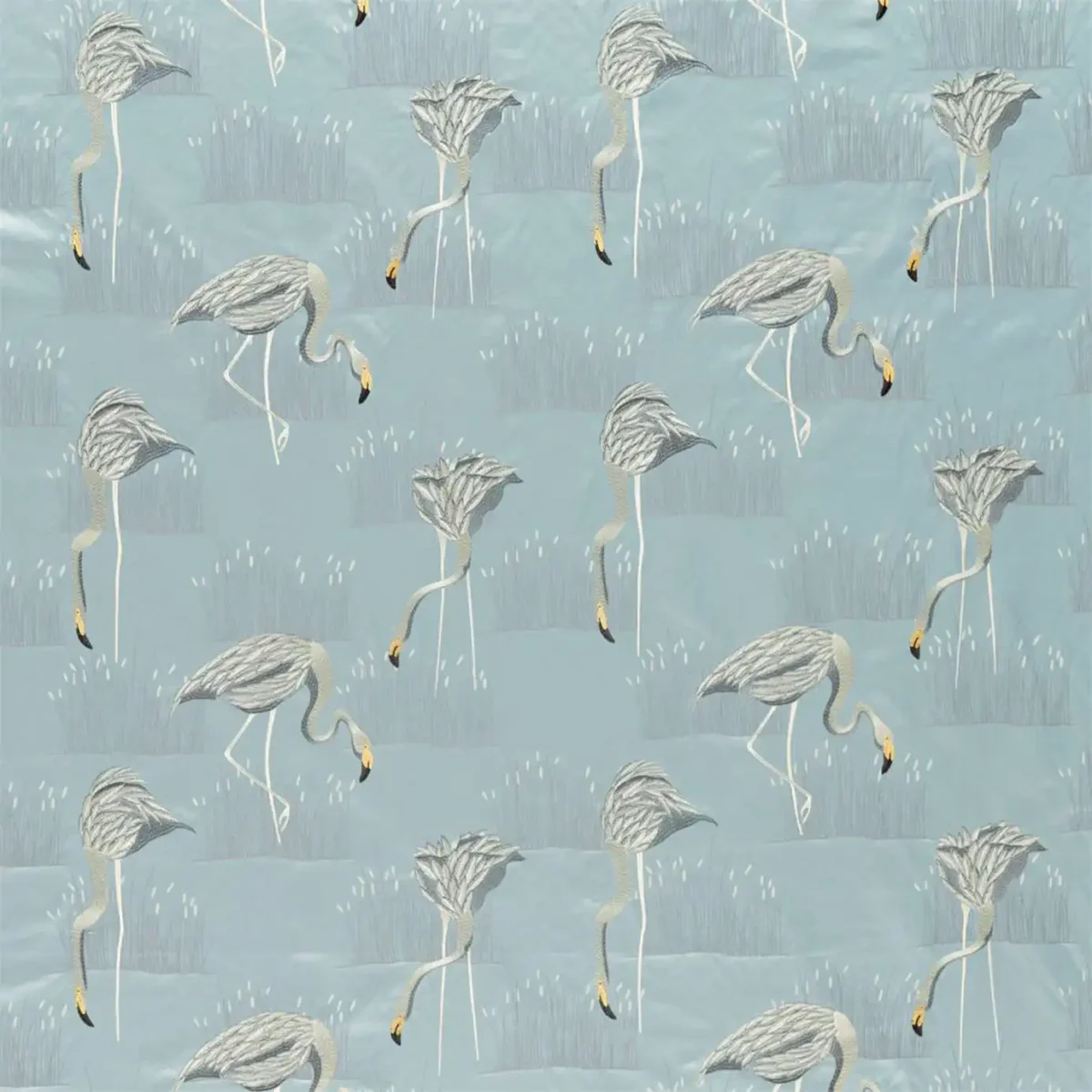 blue animal jacquard fabric from Harlequin