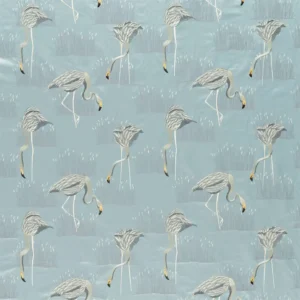 blue animal jacquard fabric from Harlequin