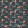 black-grey animal jacquard fabric from Harlequin