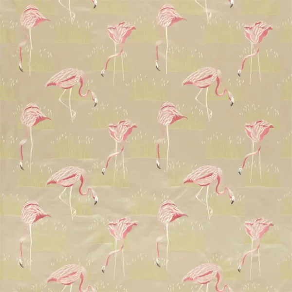 pink animal jacquard fabric from Harlequin