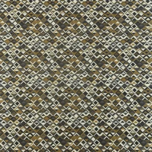 black-grey geometric velvet-chenille fabric from Harlequin
