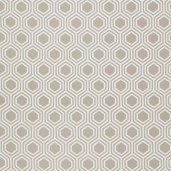 Selo Fabric - Platinum by black-grey geometric woven fabric from Harlequin