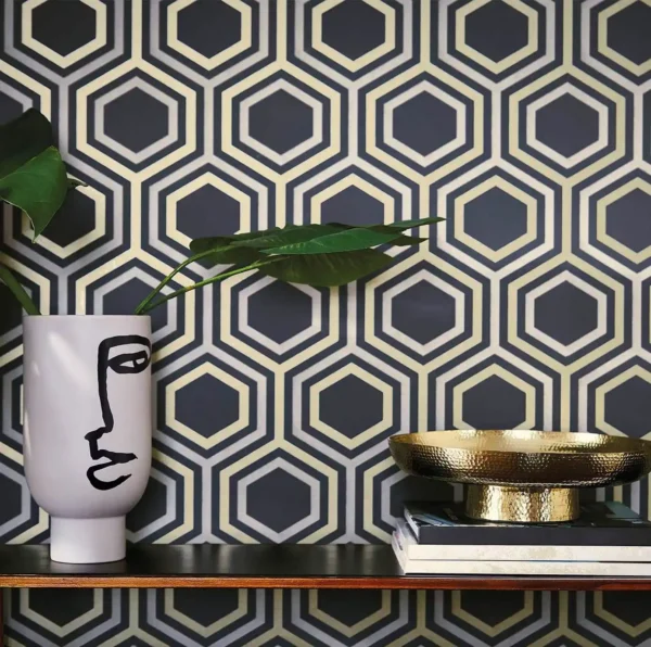 Selo Wallpaper - Pearl / Silver from