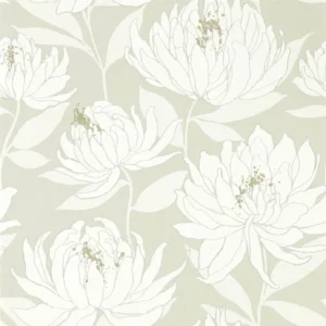 black-grey botanical wallpaper from harlequin