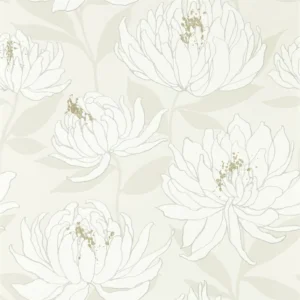 black-grey botanical wallpaper from harlequin