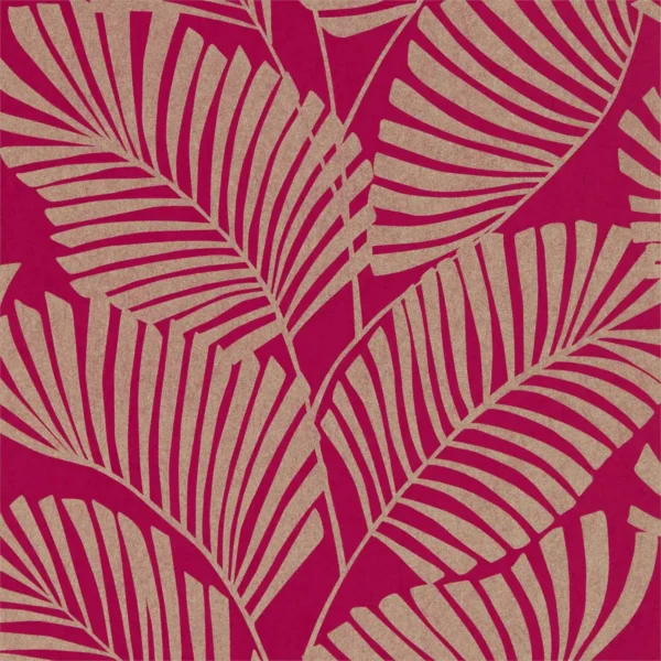 red botanical wallpaper from harlequin