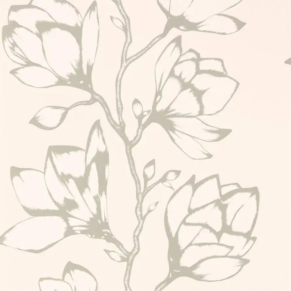 Lustica Wallpaper - Powder by pink botanical wallpaper from harlequin