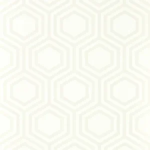 white geometric wallpaper from harlequin