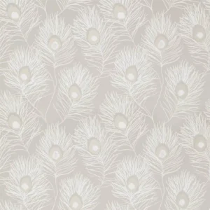 black-grey botanical jacquard fabric from Harlequin