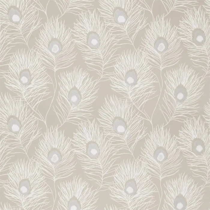 Orlena Fabric - Putty / Silver swatch