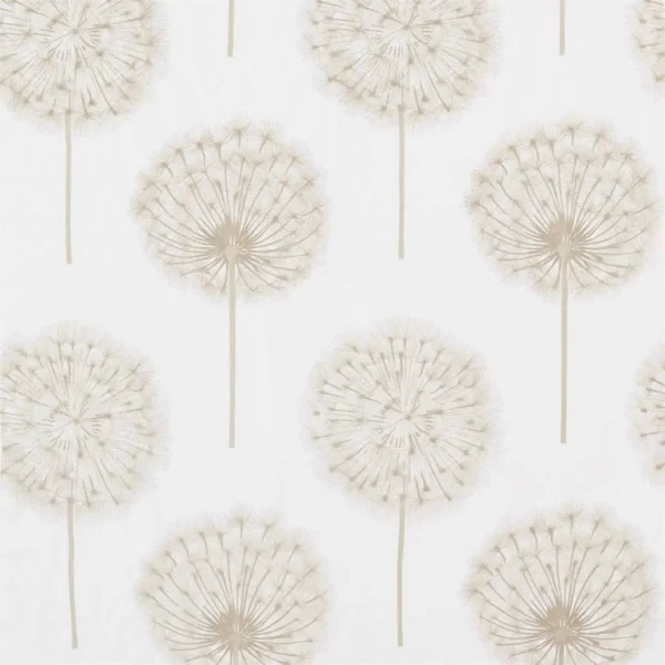 Amity Fabric - Linen / Chalk by white botanical embroideried fabric from Harlequin