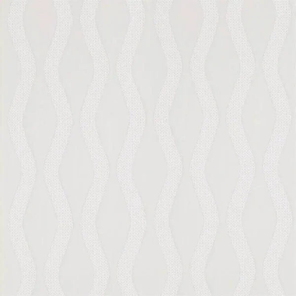 Chime Fabric - Silver by black-grey striped embroideried fabric from Harlequin