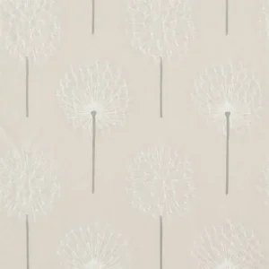 black-grey botanical embroideried fabric from Harlequin
