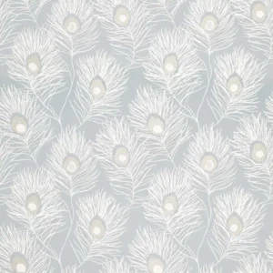 blue botanical jacquard fabric from Harlequin
