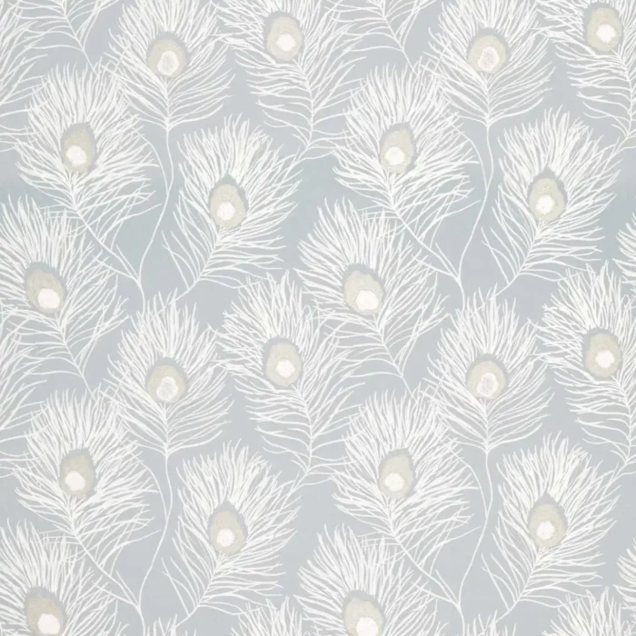 Orlena Fabric - Powder Blue / Gilver swatch