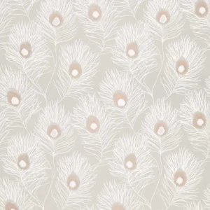 black-grey botanical jacquard fabric from Harlequin
