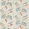 blue botanical linen fabric from Harlequin