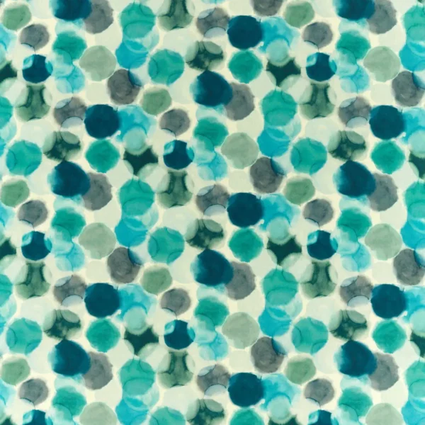 blue spotted linen fabric from Harlequin