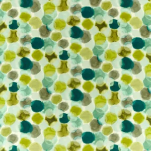 green spotted linen fabric from Harlequin