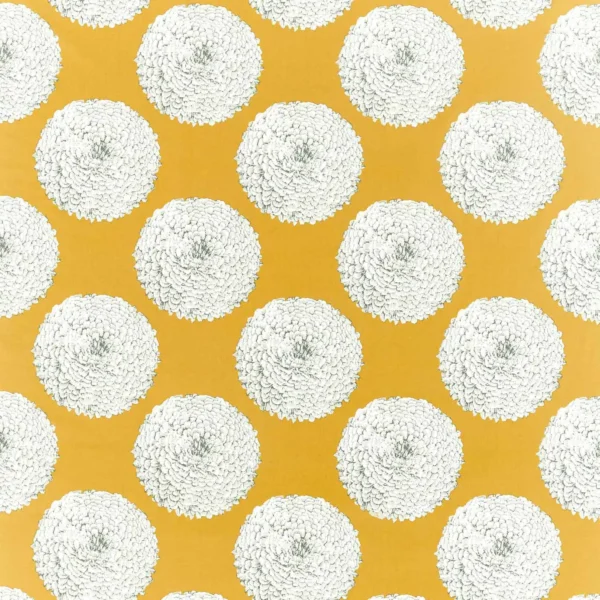 yellow botanical cotton fabric from Harlequin