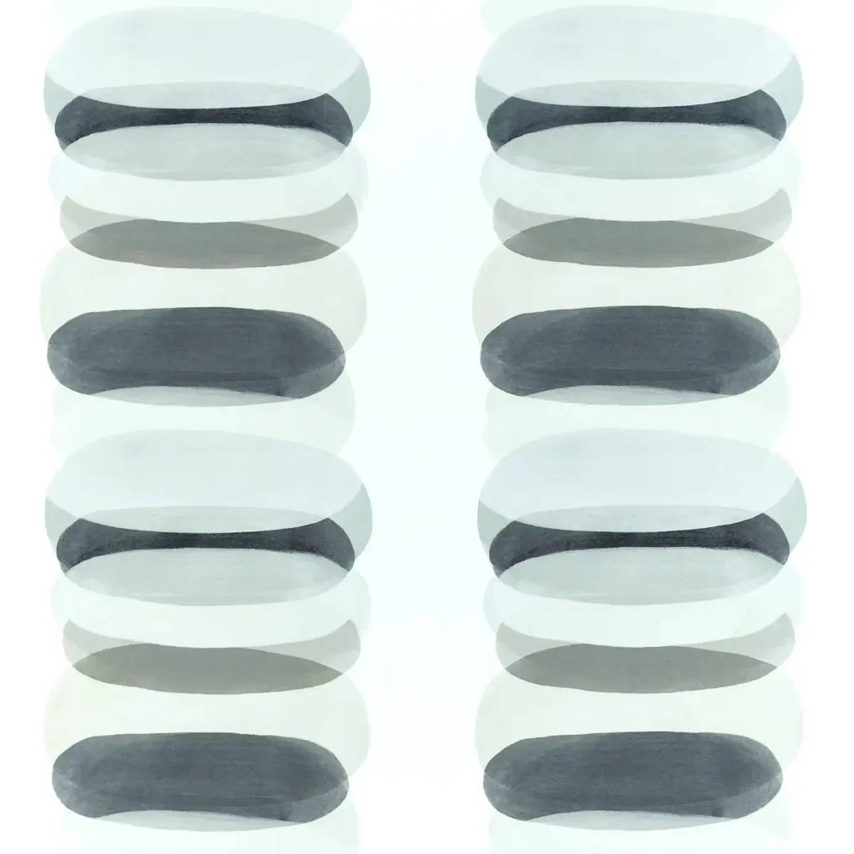 Elliptic Fabric - Charcoal by black-grey contemporary woven fabric from Harlequin