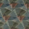 purple geometric embroideried fabric from Harlequin