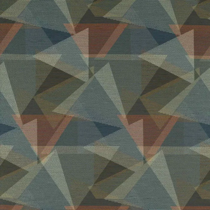 Adaxial Fabric - Ink / Aubergine / Gold swatch