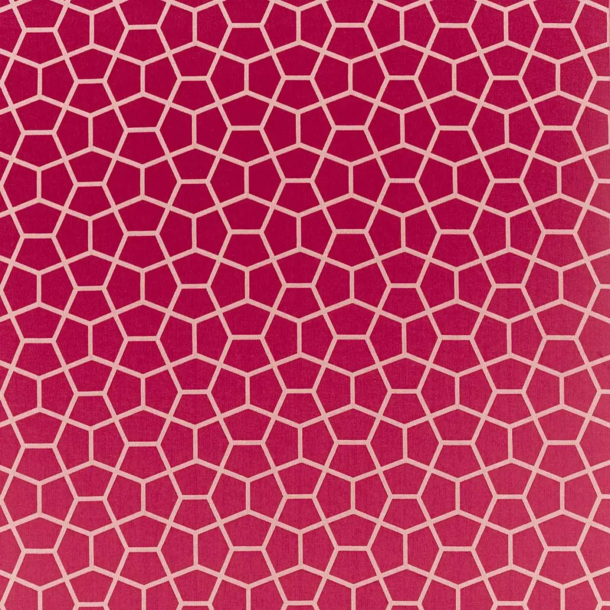 Glyptic Fabric - Cherry by red geometric jacquard fabric from Harlequin
