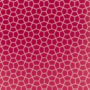 red geometric jacquard fabric from Harlequin