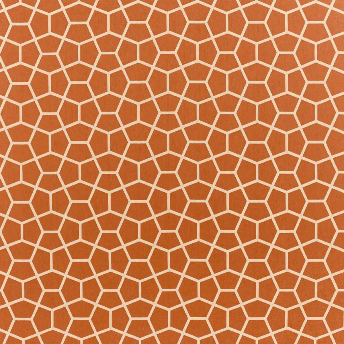 Glyptic Fabric - Bronze by brown geometric jacquard fabric from Harlequin
