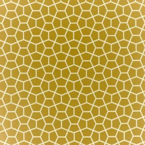 yellow geometric jacquard fabric from Harlequin
