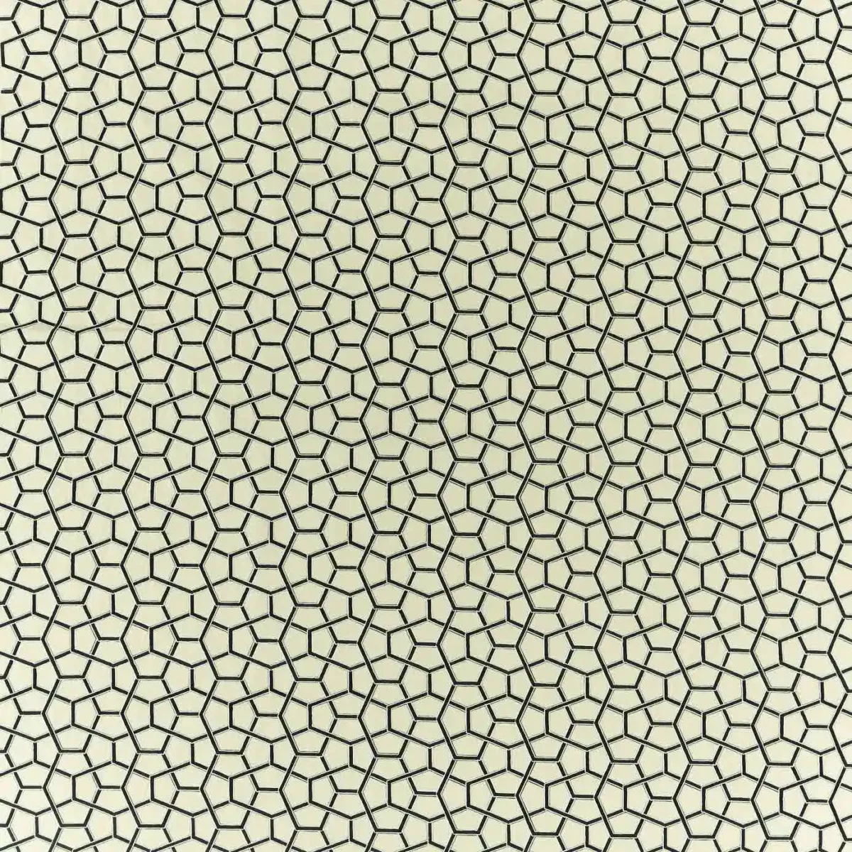 black-grey geometric embroideried fabric from Harlequin
