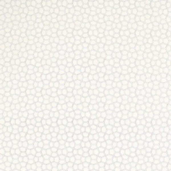black-grey geometric embroideried fabric from Harlequin