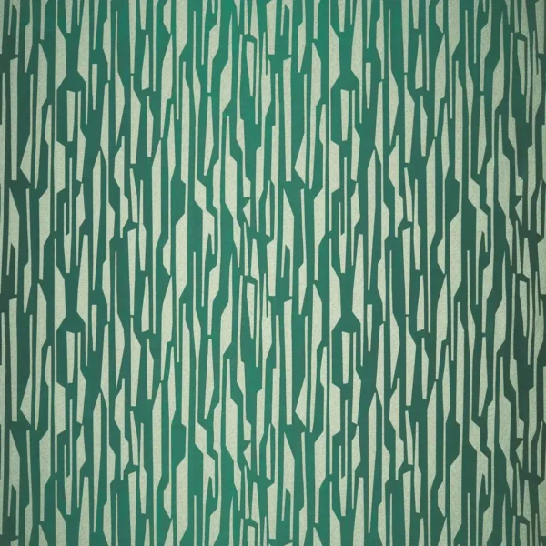 Zendo Fabric - Emerald by green striped jacquard fabric from Harlequin