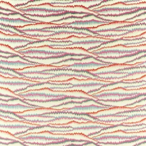 multicolour geometric embroideried fabric from Harlequin