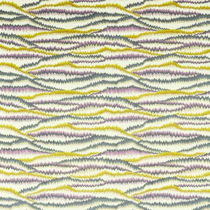 Tremolo Fabric - Aubergine / Chartreuse swatch