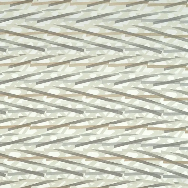 black-grey geometric jacquard fabric from Harlequin