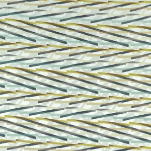 black-grey geometric jacquard fabric from Harlequin