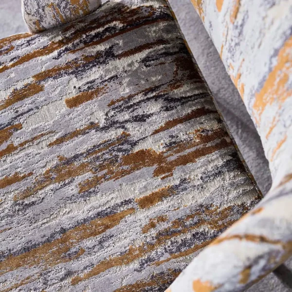 Sial Fabric - Oyster / Ink by Sial Fabric - Oyster / Ink from