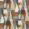 black-grey geometric velvet-chenille fabric from Harlequin