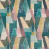 multicolour geometric velvet-chenille fabric from Harlequin