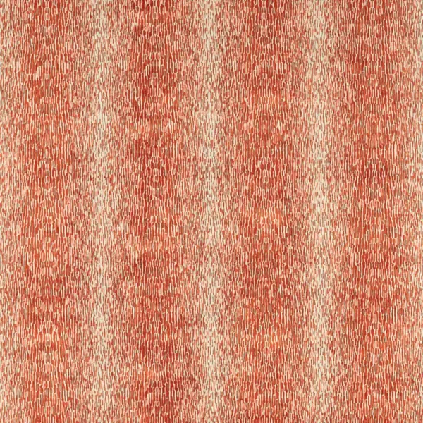 Niello Fabric - Cayenne by brown striped velvet-chenille fabric from Harlequin