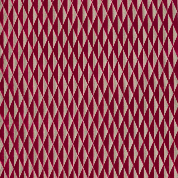 red geometric velvet-chenille fabric from Harlequin