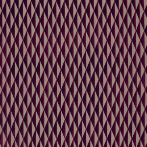 purple geometric velvet-chenille fabric from Harlequin