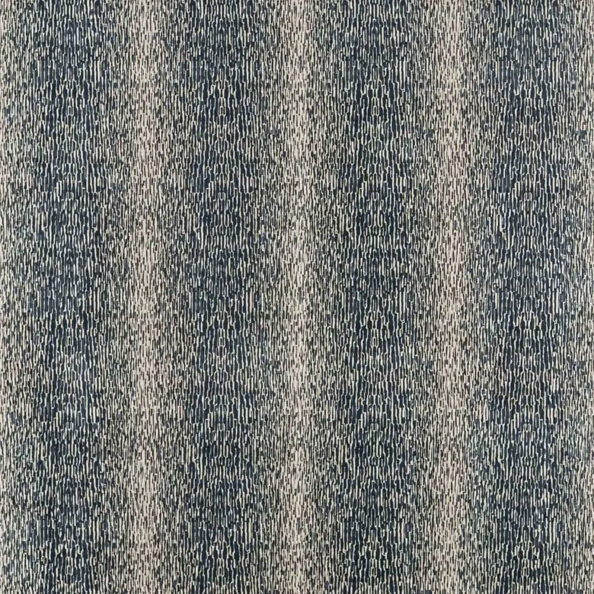 Niello Fabric - Ink by blue striped velvet-chenille fabric from Harlequin