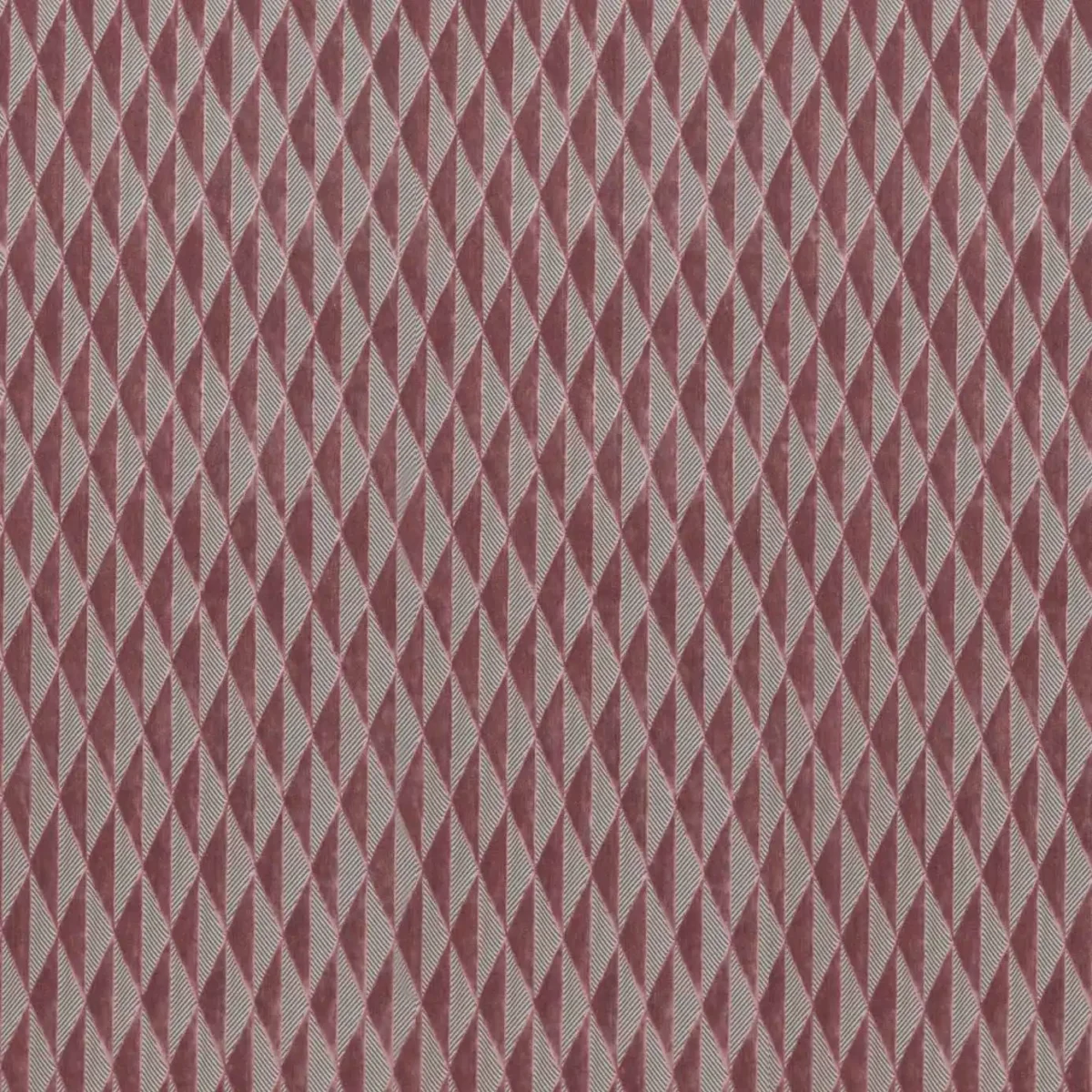 pink geometric velvet-chenille fabric from Harlequin