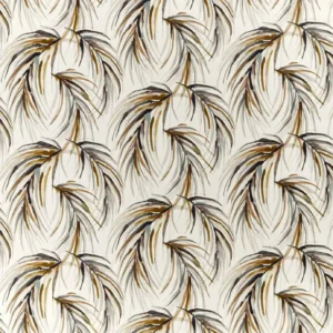 black-grey botanical cotton fabric from Harlequin